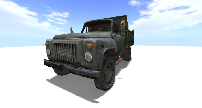 Wrecked Old Car v44 Mesh