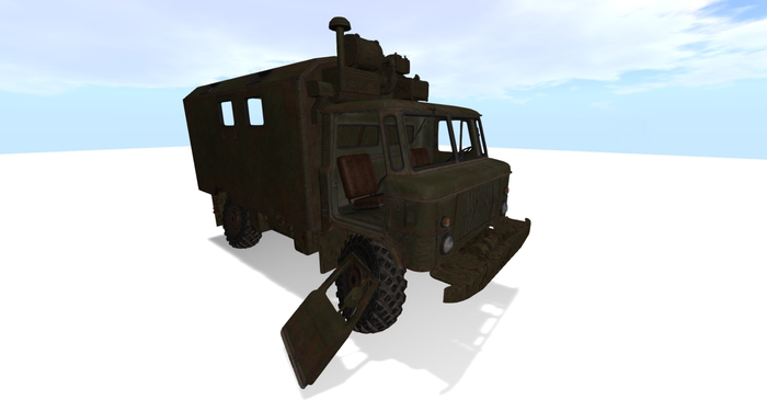 Wrecked Old Car v45 Mesh