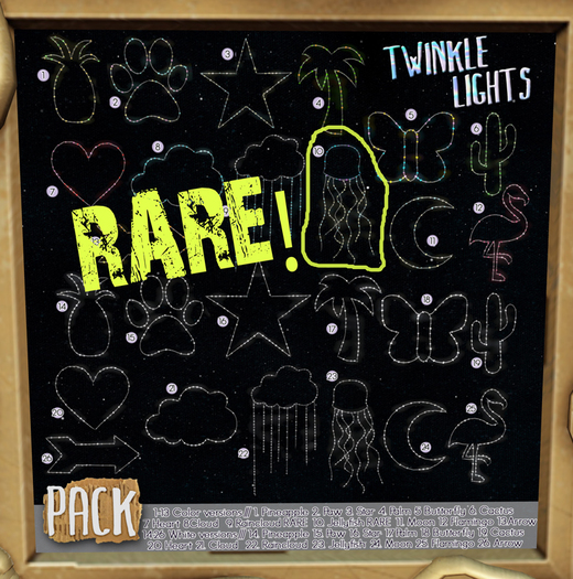 10. PACK / Twinkle Lights - Jellyfish (Color Lights) RARE