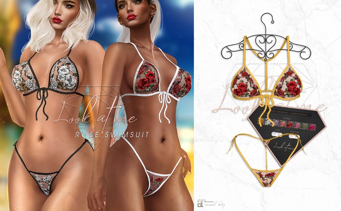 Look At Me. Rose Swimsuit : yellow