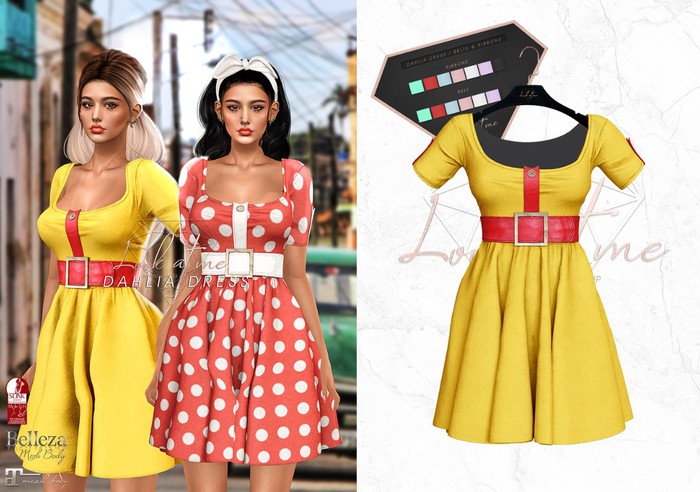 Look At Me. Dahlia Dress - yellow