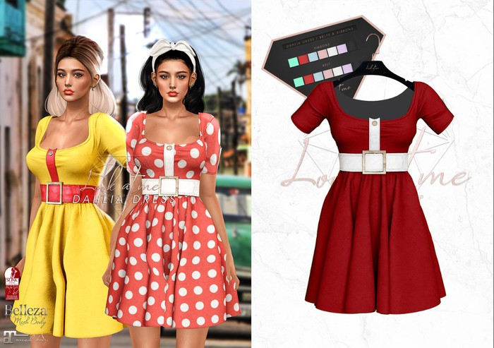 Look At Me. Dahlia Dress - red