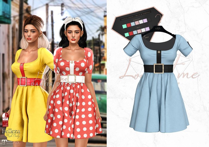 Look At Me. Dahlia Dress - blue