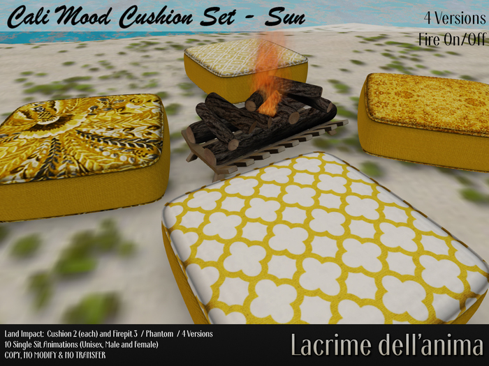 Cali Mood Cushion Set - Sun