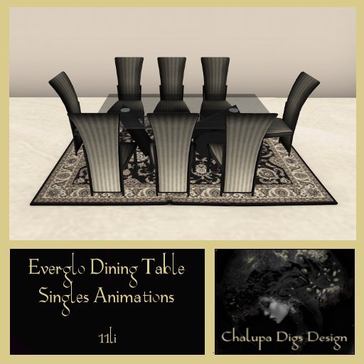 Everglo Dining Table (singles )