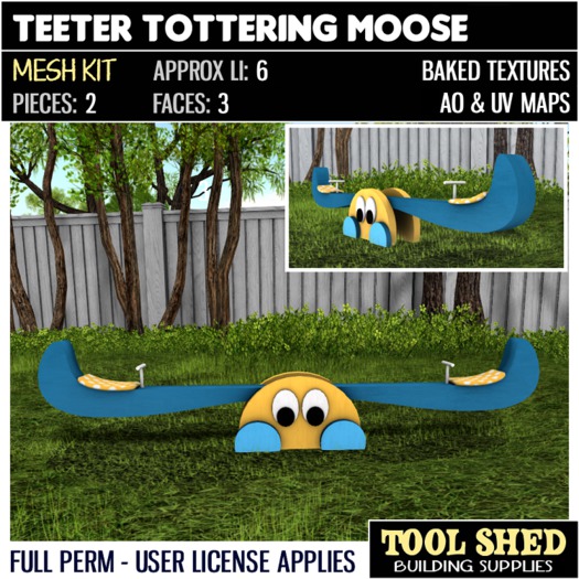 Tool Shed - Teeter Tottering Moose Kit