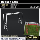 Tool Shed - Monkey Bars Mesh Kit