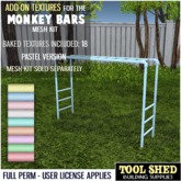 Tool Shed - Monkey Bars Add-On Textures - Pastel