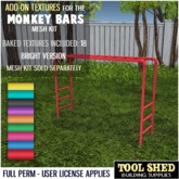 Tool Shed - Monkey Bars Add-On Textures - Bright