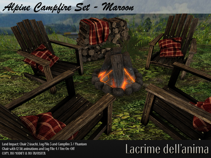 Alpine Campfire Set - Maroon