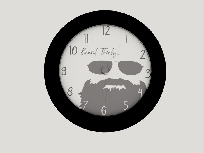 {MAD} Beard Thirty Clock Boxed