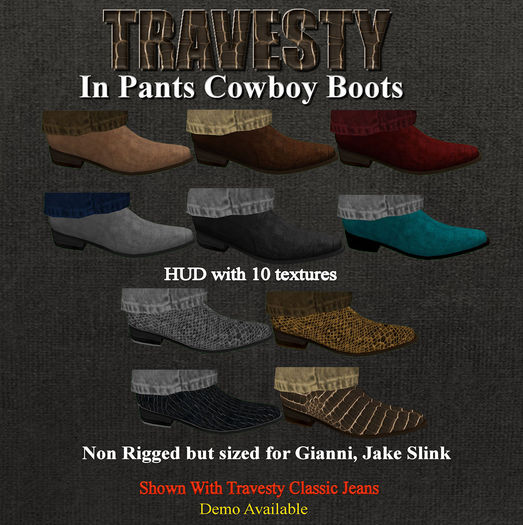 Travesty In Pants Cowboy Boots
