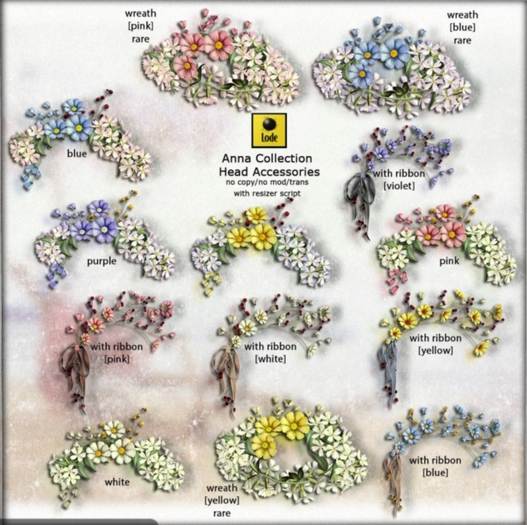 *LODE* Head Accessory - Anna Ribbon [violet]