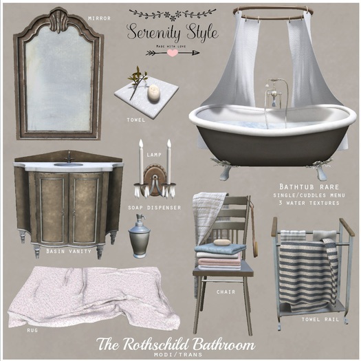 Serenity Style- Rothschild Bathtub RARE