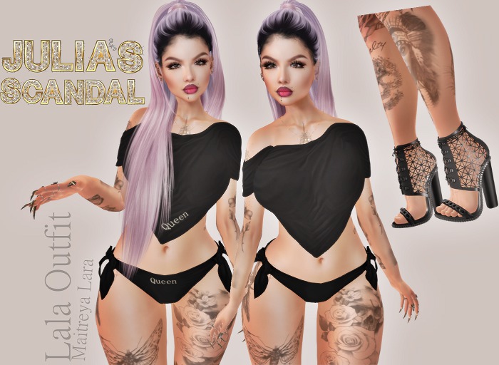 ! Julia's Scandal Lala Top + Panties  + Heels  / MAITREYA ONLY