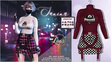 Luas Janina Red & BlackWhite
