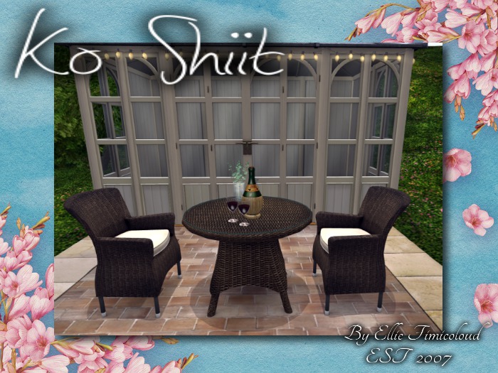 [KO SHIIT] Rattan Cafe Set