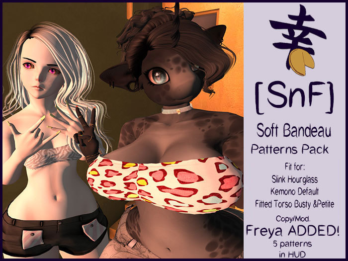[SnF] Soft Bandeau Kemono Freya Hourglass Pattern Pack