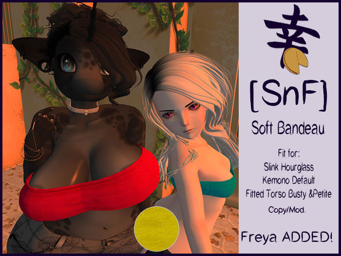 [SnF] Soft Bandeau Kemono Freya Hourglass Yellow