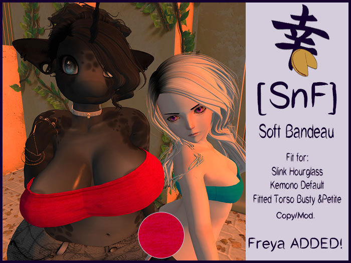 [SnF] Soft Bandeau Kemono Hourglass Freya False Red
