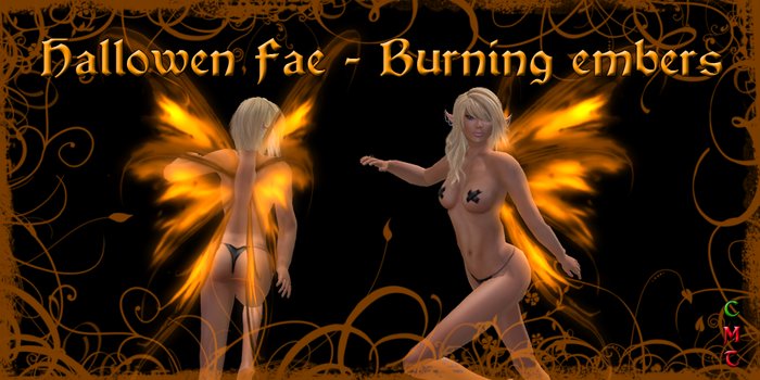 Misty Wings - Halloween Fae - Burning Embers