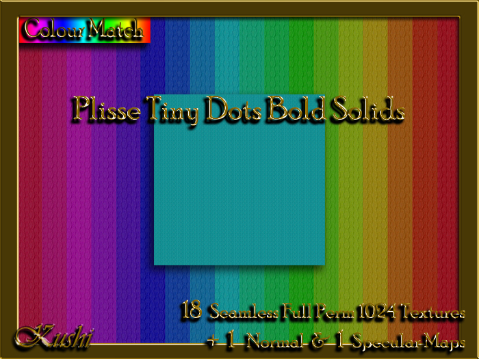 !Kushi! PlisseTinyDotsBOLDSOLIDS Textures -WearToUnpack