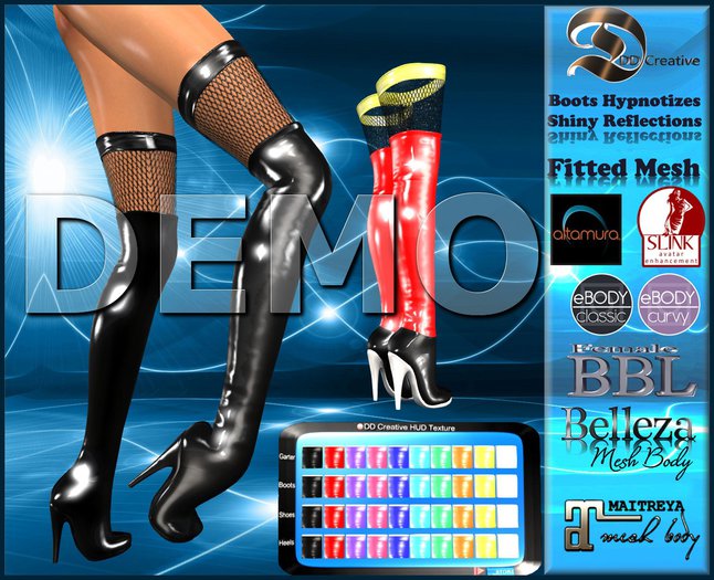 ☾ⅅⅅ☽ ☣ Boots Hypnotizes Shiny Reflections ☣ [ DEMO ]