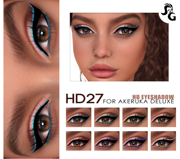 ::SG:: HD27 Eyeshadow for AKERUKA DELUXE HEADS ONLY!