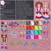 #7 [^.^Ayashi^.^] Star&Moon hairclips(Gold)