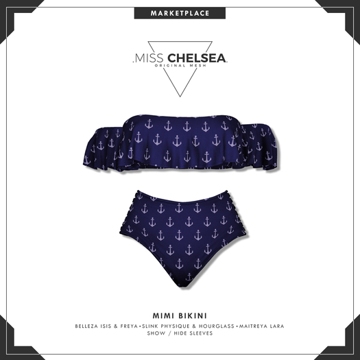 Second Life Marketplace - .miss chelsea. Mimi Bikini Anchors