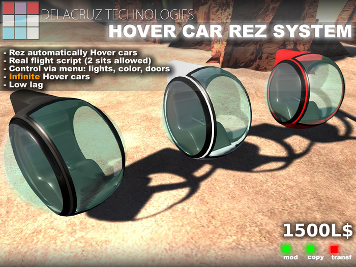 Hover Car Rezzer System - Delacruz Technologies