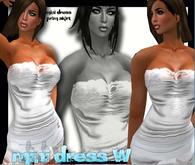 KL MINI DRESS WHITE
