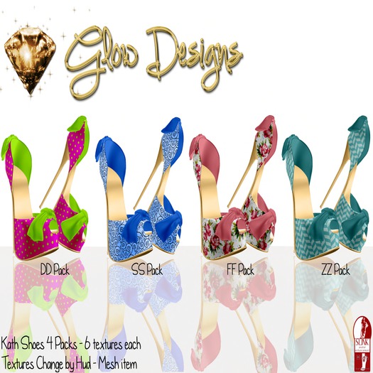 .:Glow Designs:. Kath Shoe Bow DEMO