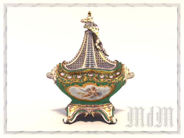 Madame de Pompadour's potpourri vase - Le jardin ombragee