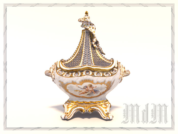 Madame de Pompadour's potpourri vase - Le Lac des cygnes