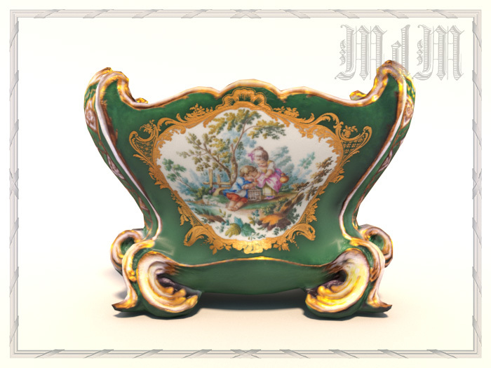 Sevres 'Cuvette Mahon' vase - Le jardin ombragee