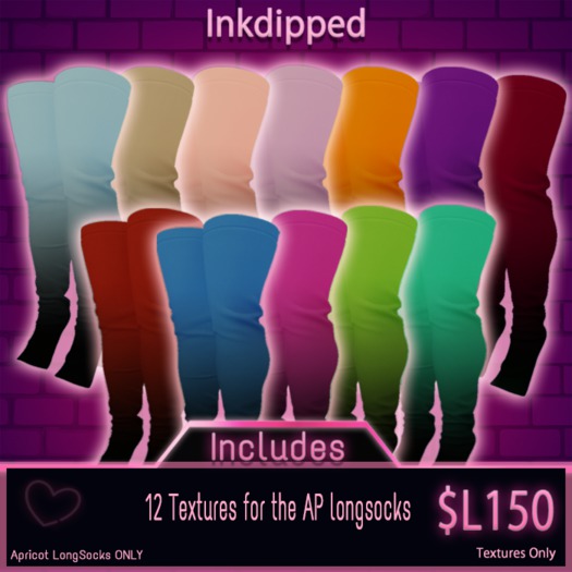 {PG} LongSock Textures ( InkDipped)
