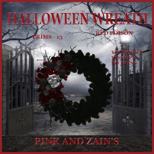 Red Poison Wreath - Halloween [BOXED]