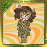 Peeps Dinkies Groovy Off Shoulder Dress Pattern 01