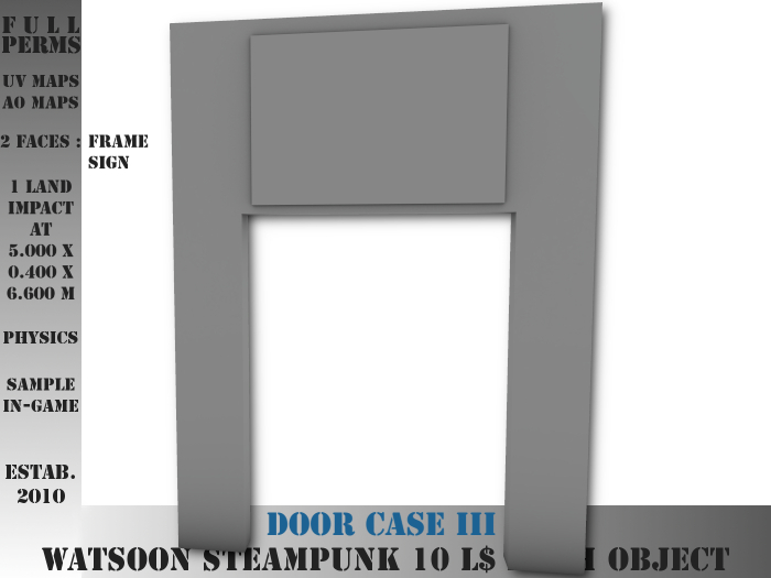 Door case 3 - 1 LI - FULL PERMS Mesh