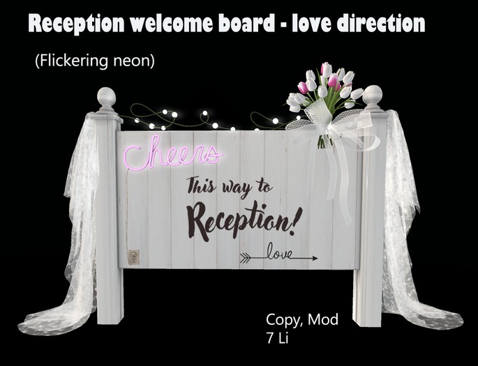 S55 Reception  board - Love direction  BOXED