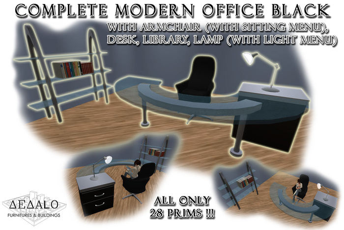 Complete Modern Office Black
