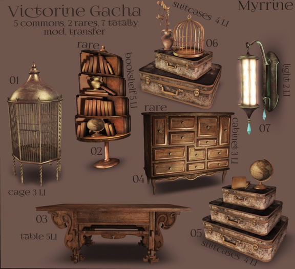 02 VICTORINE Gacha - bookcase RARE