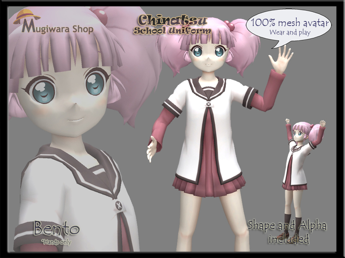 Avatar Chinatsu School Uniform MGF (100%mesh, Bento)