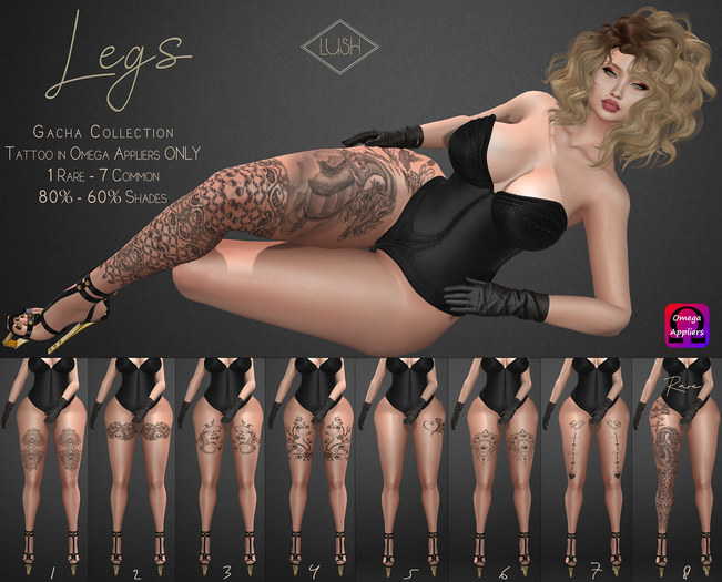 6 Lush - Legs Tattoo - Gacha
