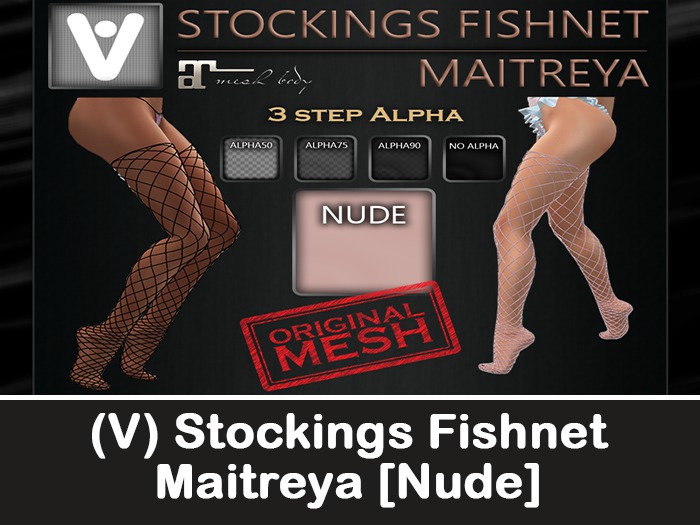 (V) Stockings Fishnet Maitreya [Nude]