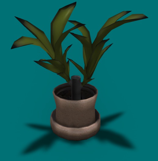 Gruenpflanze mit Topf 02 (Mesh)