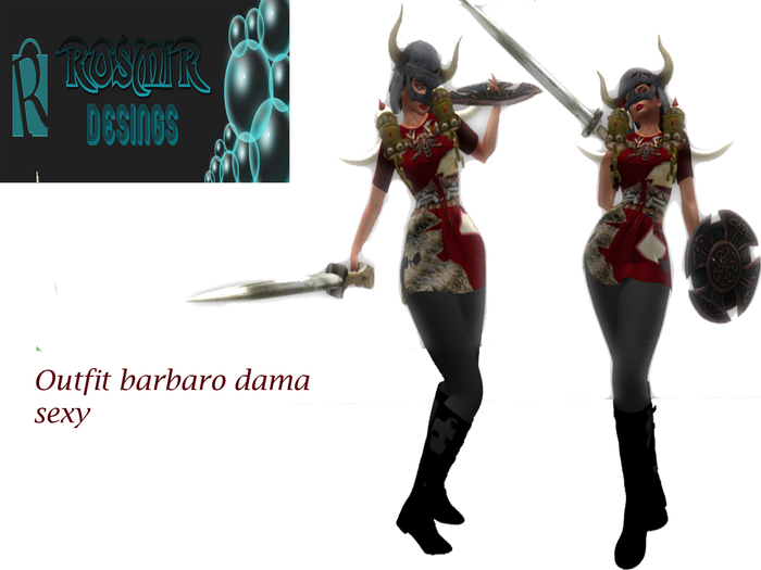 outfit  barbaro rojo