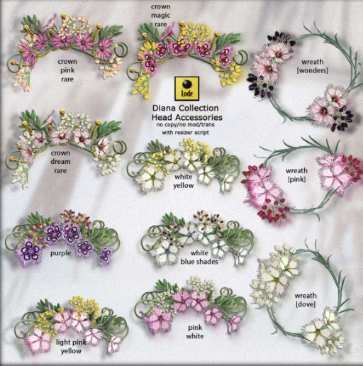 *LODE* Head Accessory - Diana [pink_white]