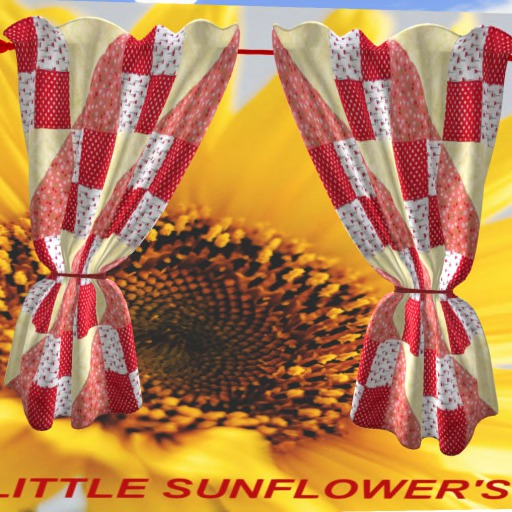 Red Patch Curtains